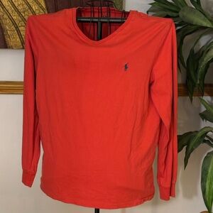 Polo by Ralph Lauren Red Long Sleeve Kids Tee